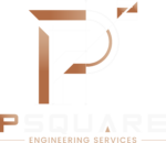 p square logo for dark background